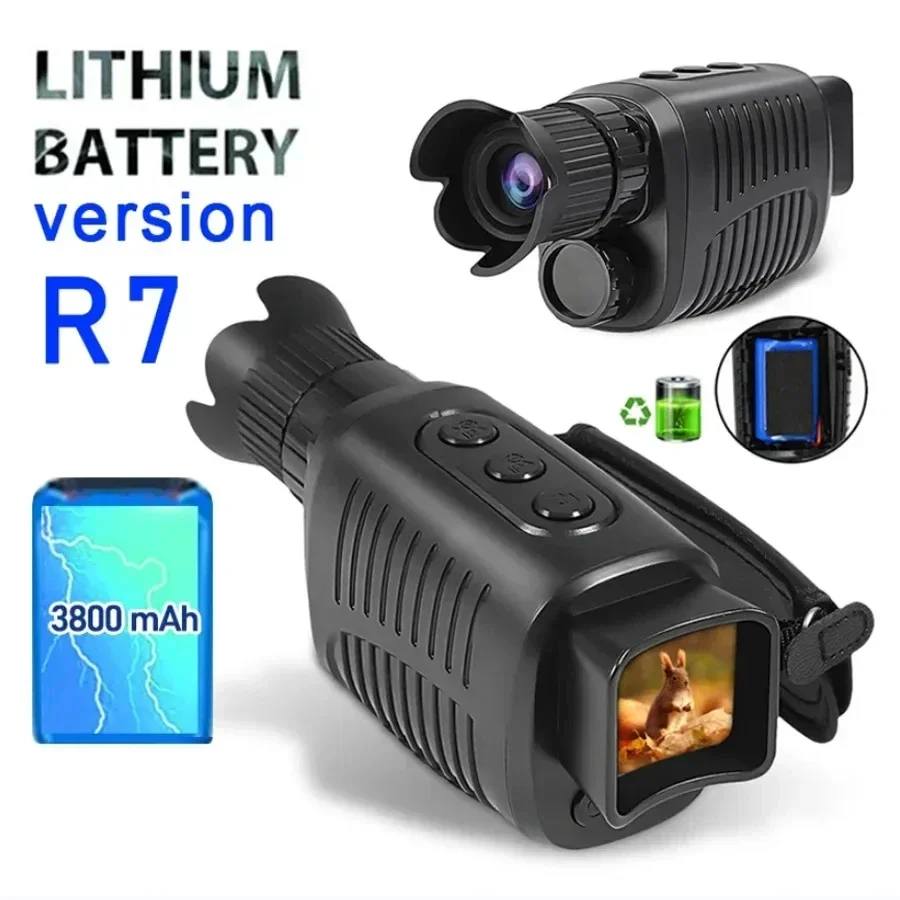 For Long Range Hunting A Digital Monocular Night Vision With Infrared Optical 5X Zoom And 300M Photo Telescope Monocle Device