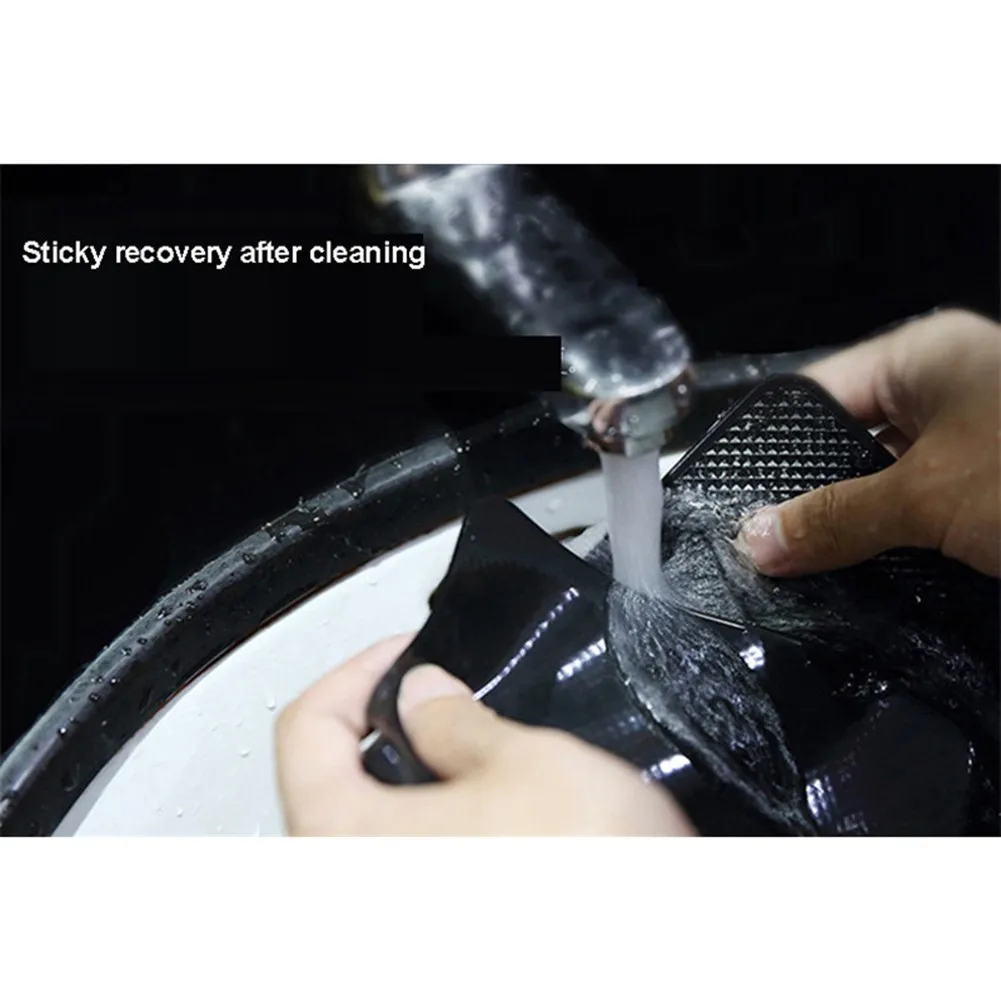 PVC Gel Dashboard Mat for Car with Strong Adhesion Holds Phone Glasses Keys and Other Essentials on Vehicle Dash