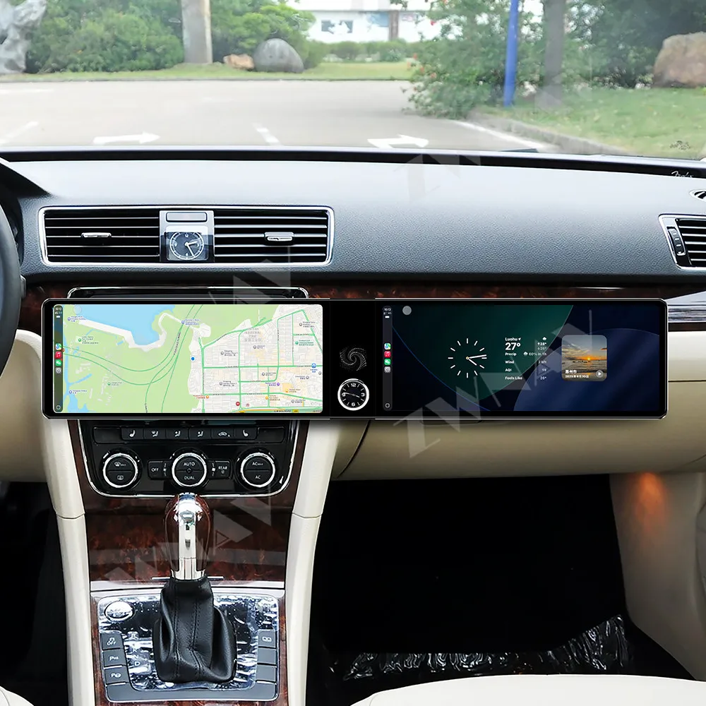 Android 13 com tela dupla HD de 12,3 polegadas para Toyota RAV4 2003-2005, GPS automotivo, reprodutor multimídia, unidade principal, acessórios para i