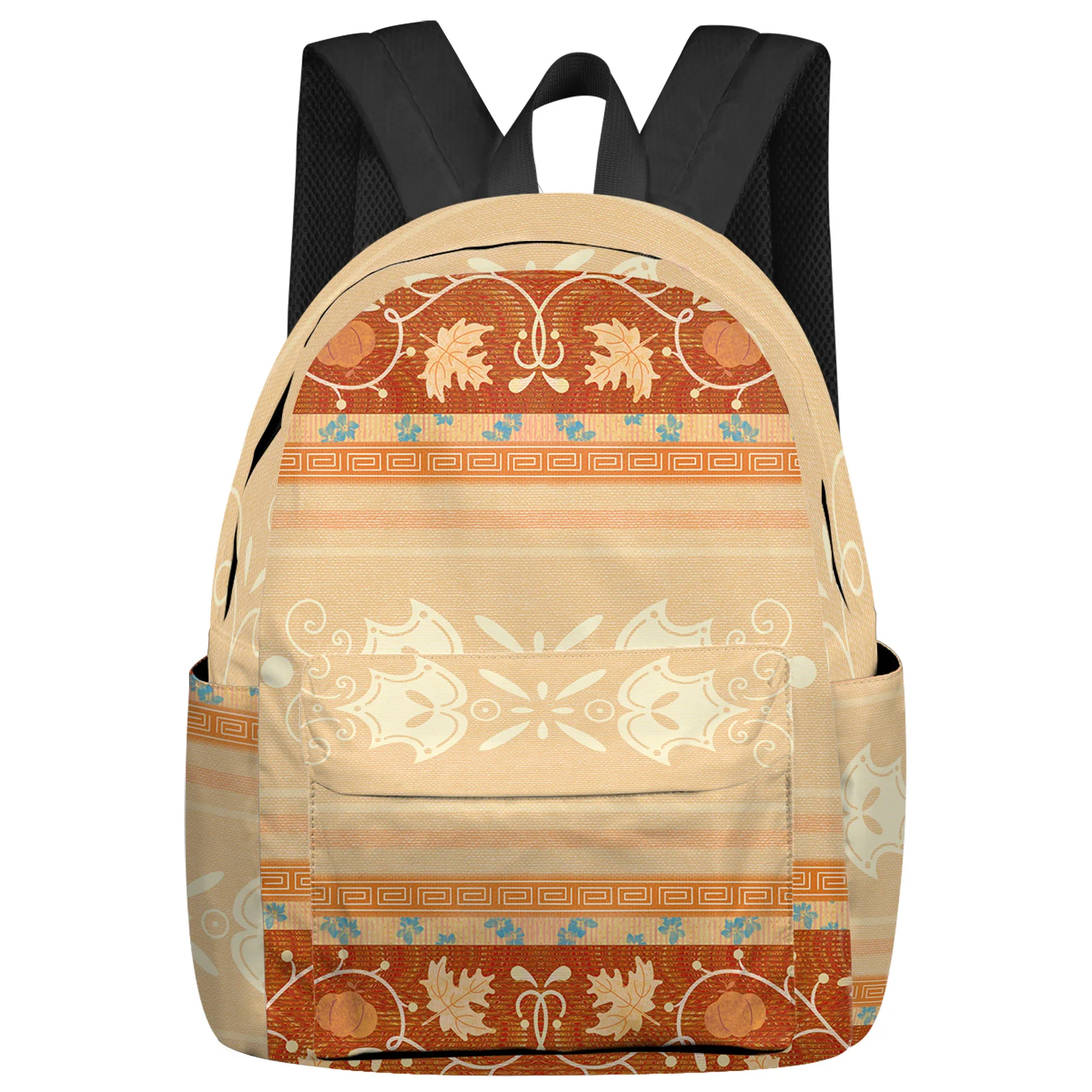 Boho Ethnic Pattern Maple Leaf Backpack School Bags For Teenager Girls Bookbag Men Backbag Shoulder Bag Laptop Mochila