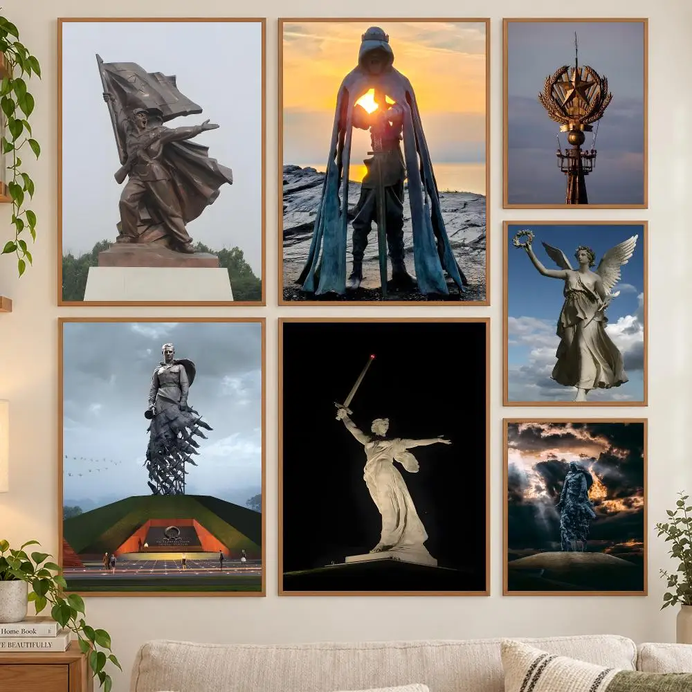 Famous Statue of the Russian Revolution Poster HD art sticky wall waterproof home living room bedroom bar aesthetic decoration