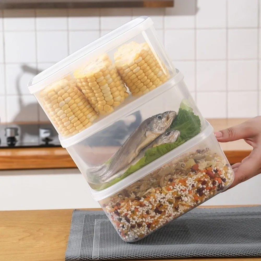 

Transparent Refrigerator Storage Box Multifunctional Durable Food Storage Box Fresh Preservation Resuable Fridge Storage Bin