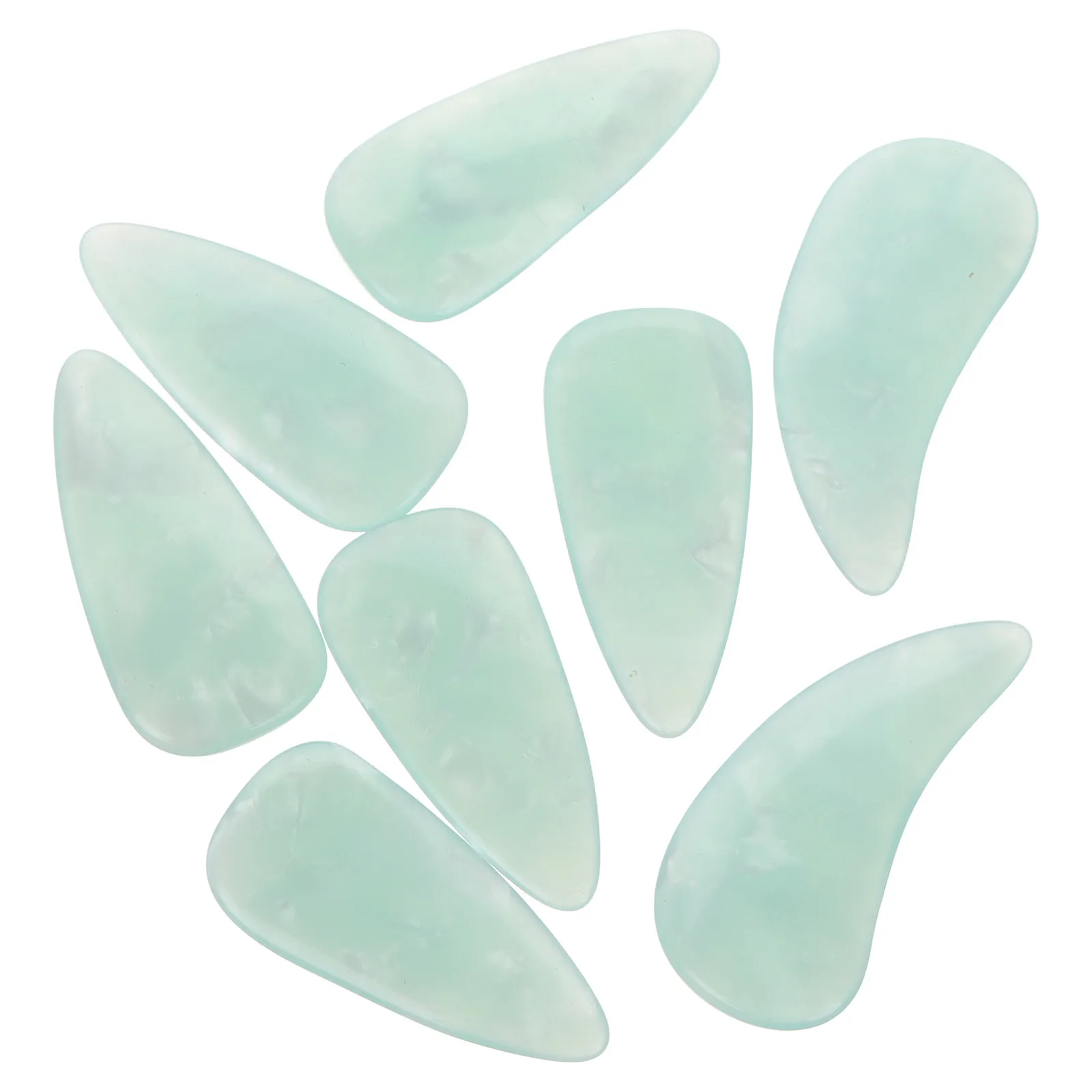 

8Pcs Guzheng Nail Protectors Resin Double Sided Medium Size Light for Beginners Professionals Practice Performance