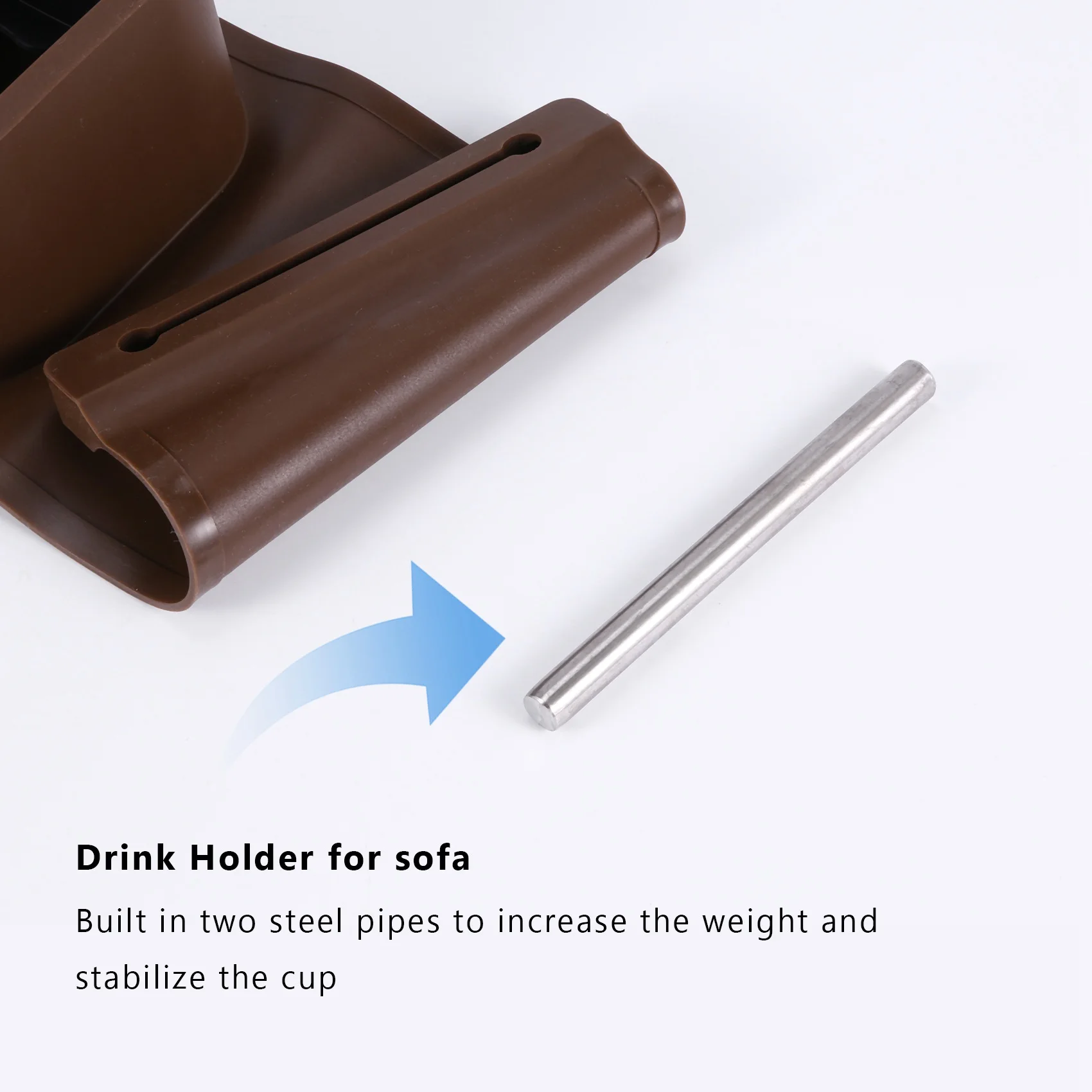 【flash-sale-】drink-holder-for-wine-glasses-tumblers-cups-cans-on-couch-armrestsilicone-drink-holder-for-sofa