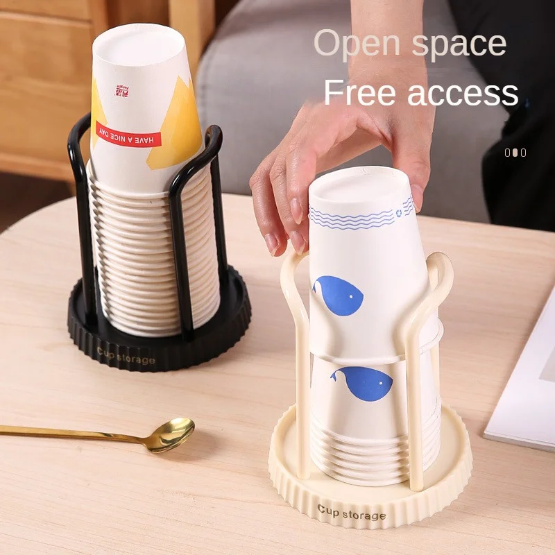 Household Simple Paper Cup Holder Storage Rack Multifunctional Desktop Coffee Milk Tea Cup Storage Rack Cup Taker Without Cup