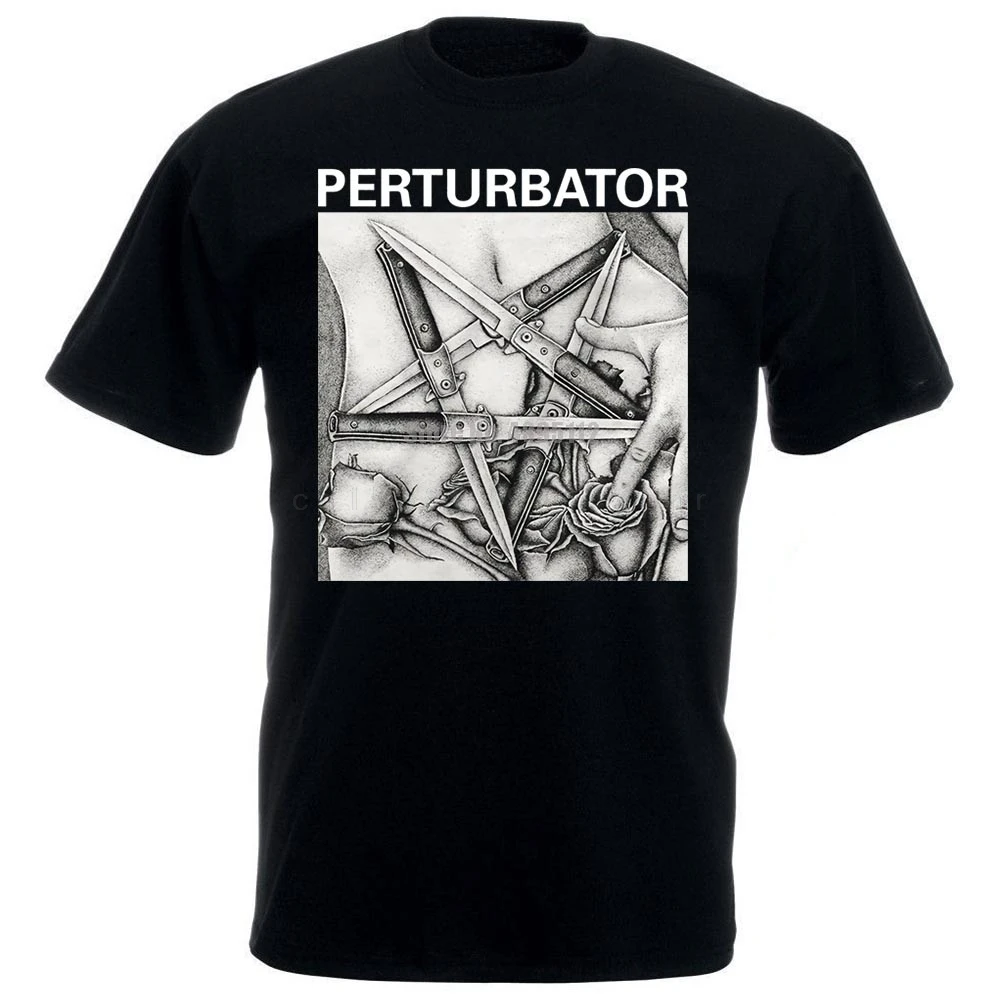 

Perturbator Pentaknife M Xl Official Tshirt Dark Wave Synthwave Tour Tops Men Clothing Fashion Unisex Short-sleev Tee Camisetas