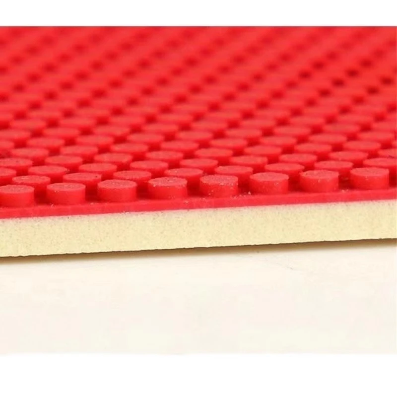 METEOR 845 575 Noppen aus Tischtennis-Gummiplatte, Schwammstärke 2,0/2,1 mm, Tischtennisschläger, Gummibogen, schneller Angriff, ITTF