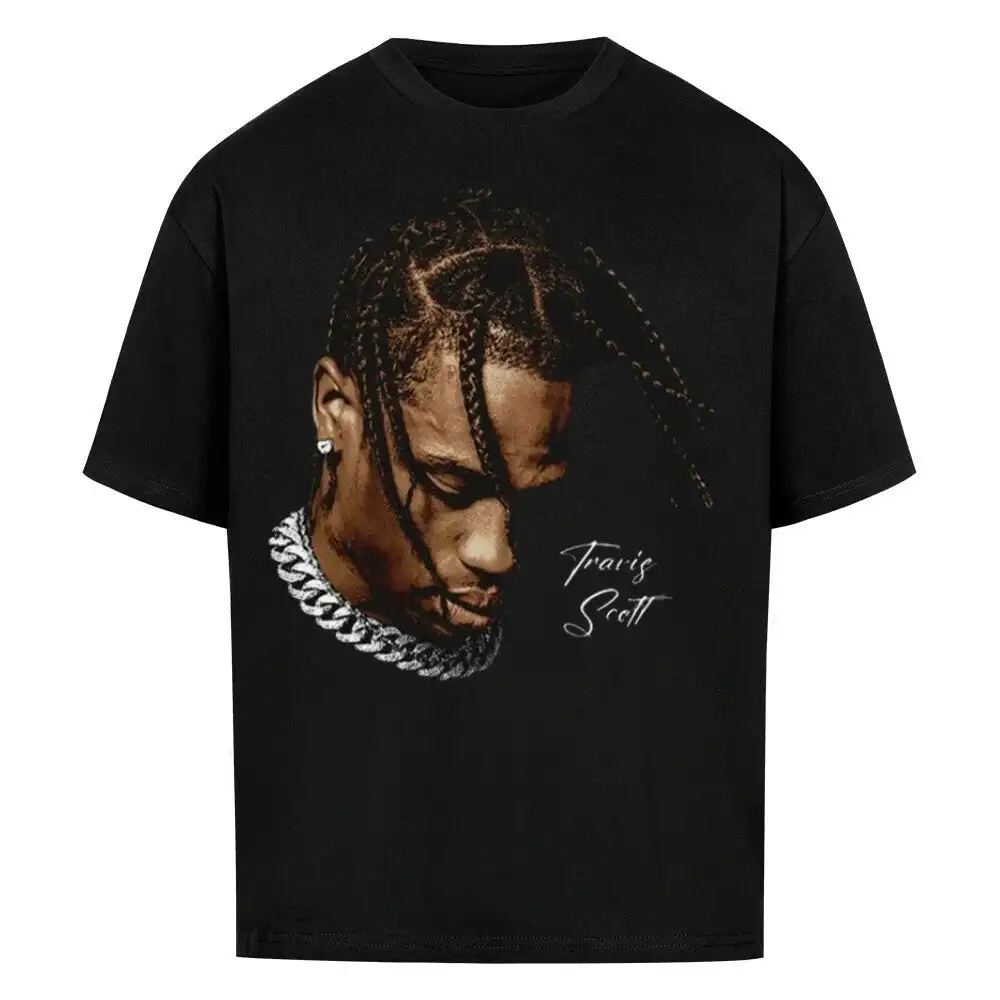 European American Rapper TRAVIS SCOTT T-shirt Women Street Vintage Unisex Men Casual Loose Short Sleeves Hip Hop Oversized Tees