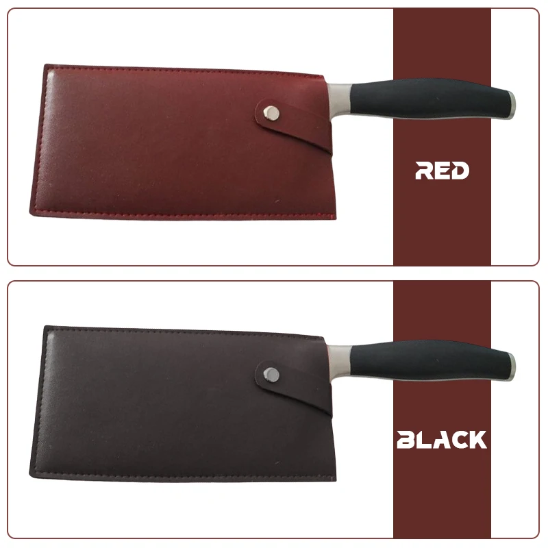 Heavy Duty Chef Knife Sheath Leather Guard Case for Butcher Cleaver Chopper Waterproof Storage Bag Portable Kitchen Protector