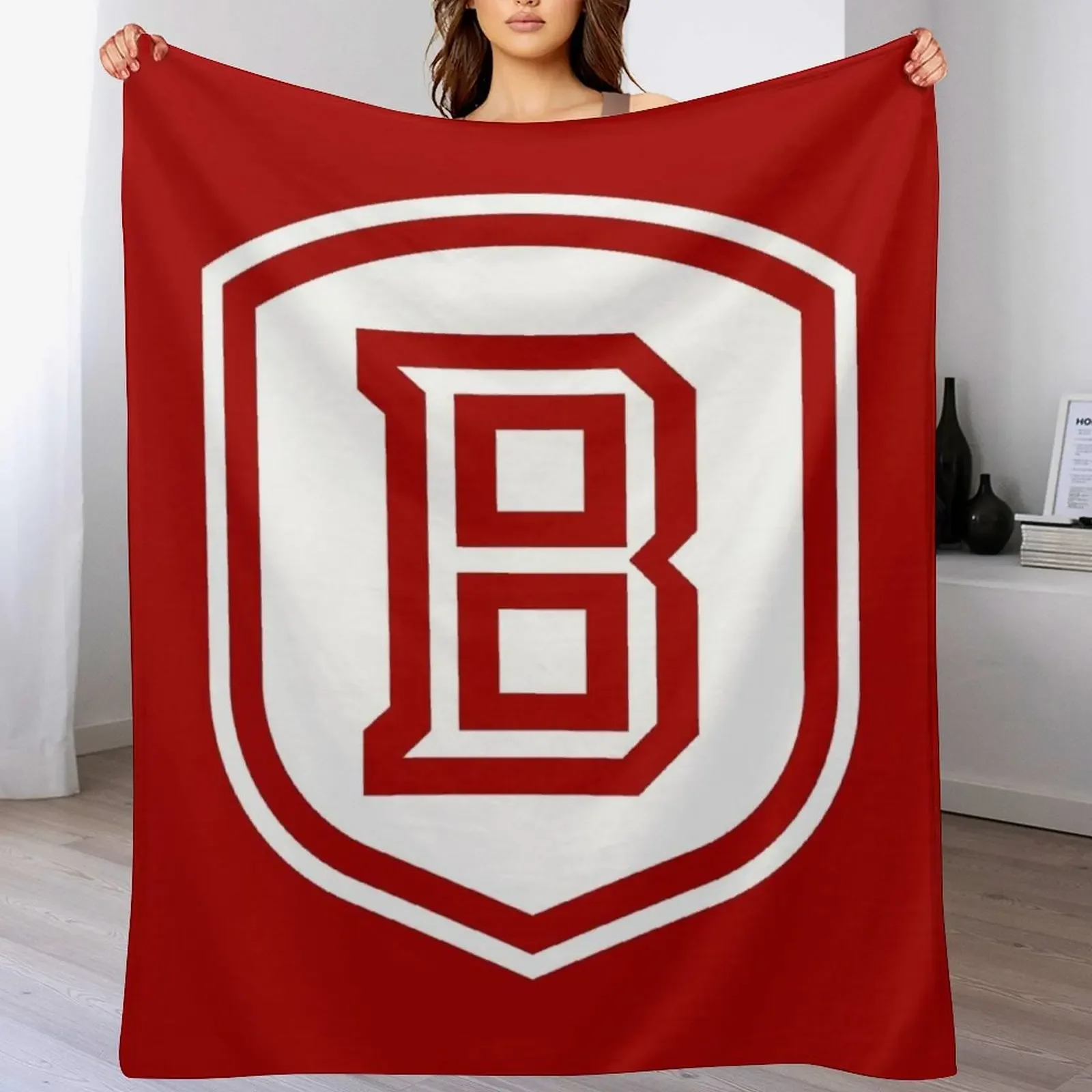 Bradley Braves Throw Blanket Compact Warm Blanket for Car Road Trip