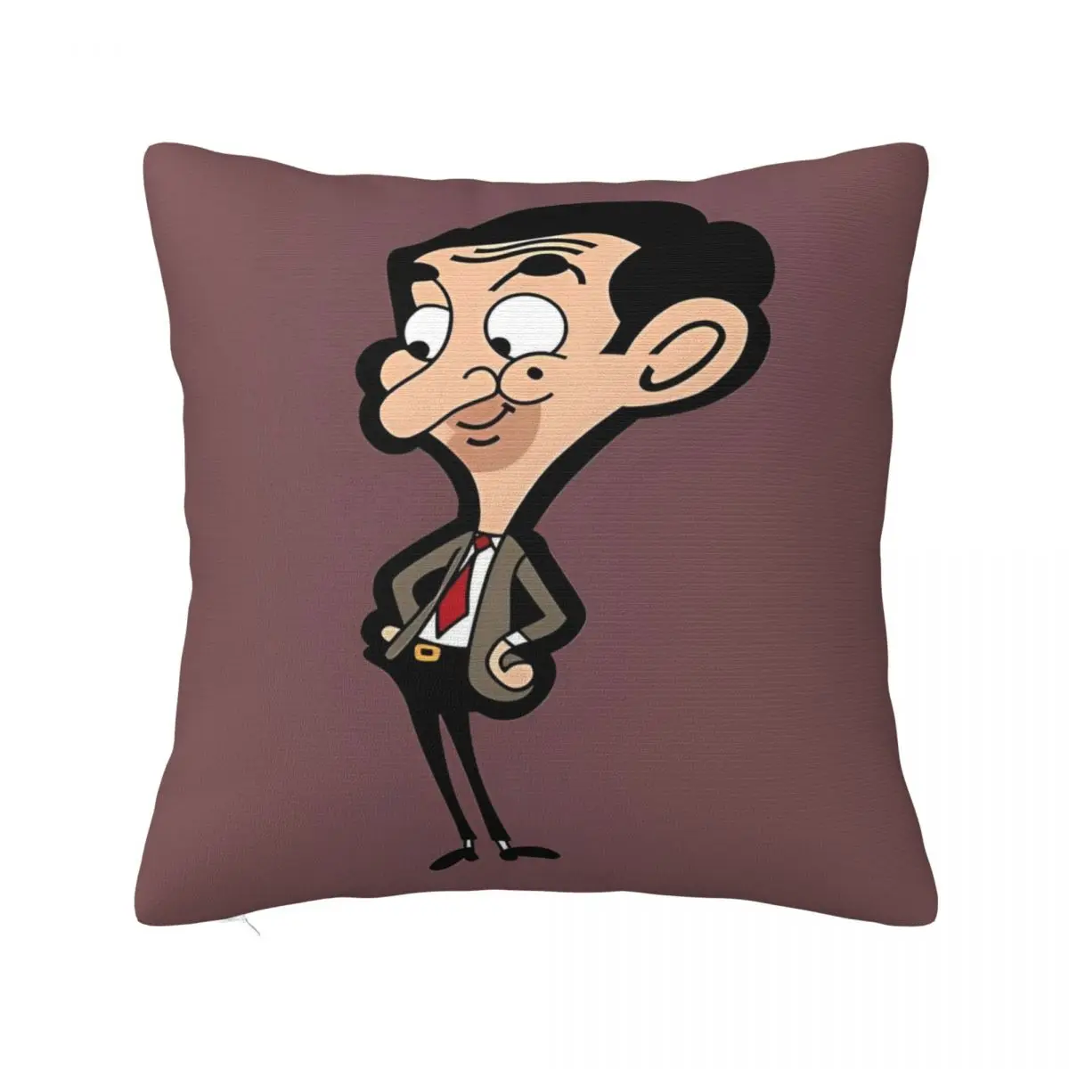 Pillow Case Mr. Bean Cartoon Polyester Pillow Cover Novelty Cushion Cover Graphic Pillowcases For Living Room Chair