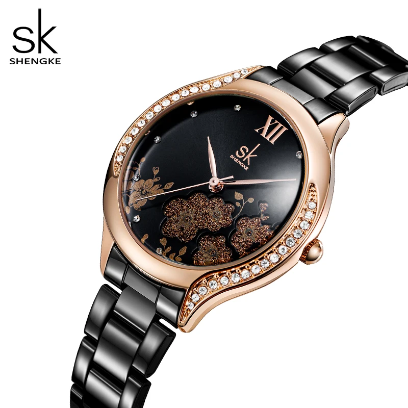 Shengke – montre-Bracelet De luxe pour femmes, à Quartz, précise, nouvelle collection 2022