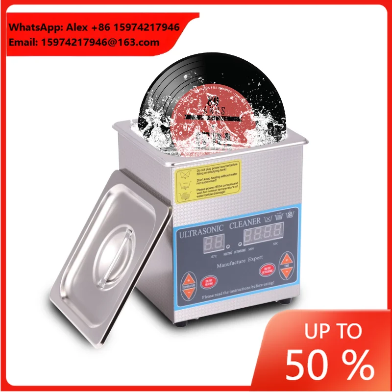 China Supplier's New Ultrasonic Cleaning Machine Digital Display Timing Heating Function Electric Record Cleaning For Studio