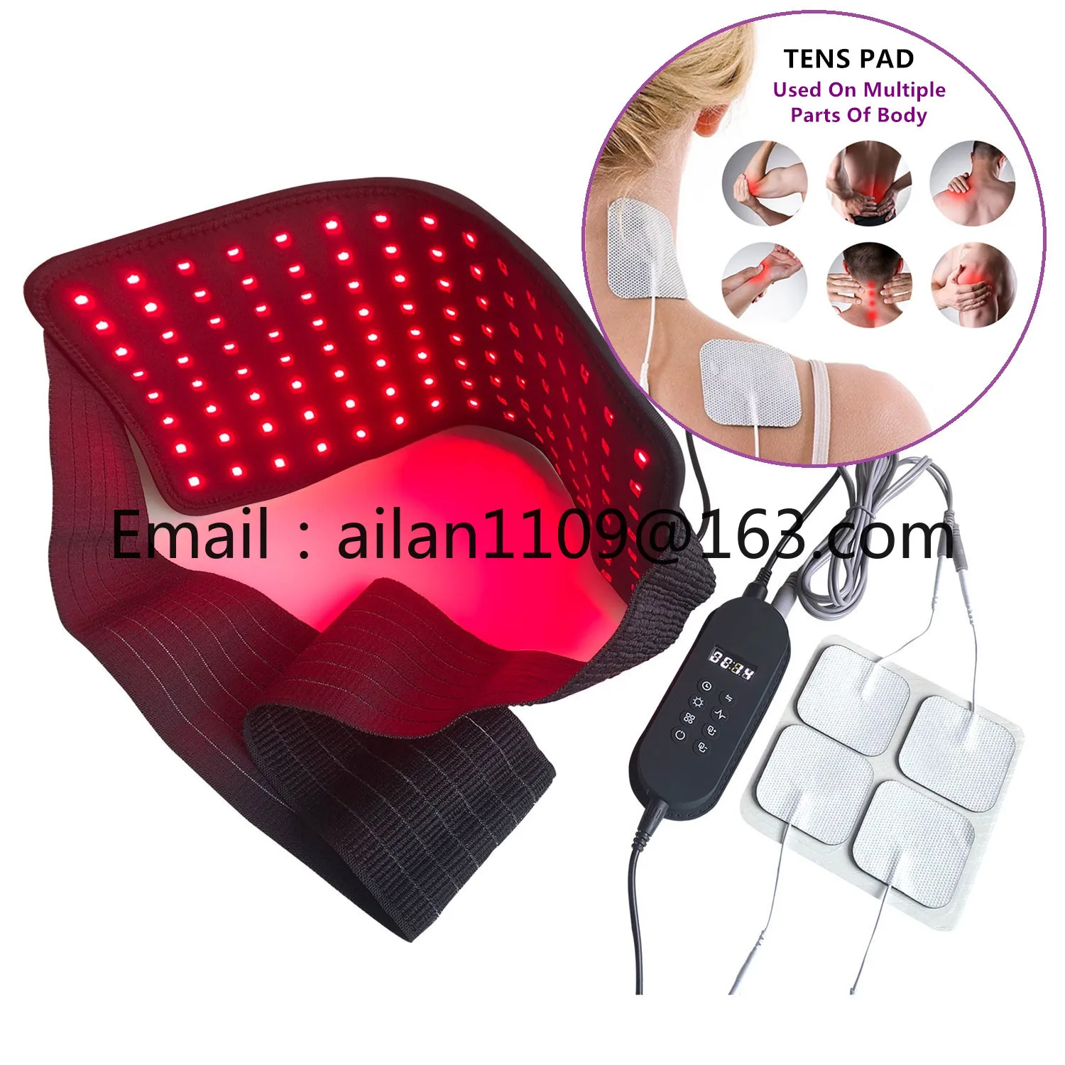 2024 New Arrival 40x20cm Remote Control Red and Near Infrared 660nm 850nm Led Red Light Therapy Mega Pad