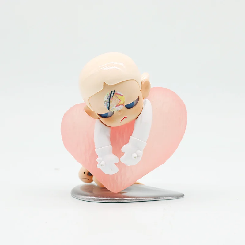 Tug Sister Healing Series Cartoon Desktop Rotating Music Decor Figurine Cute And Cute under the Sun Modification