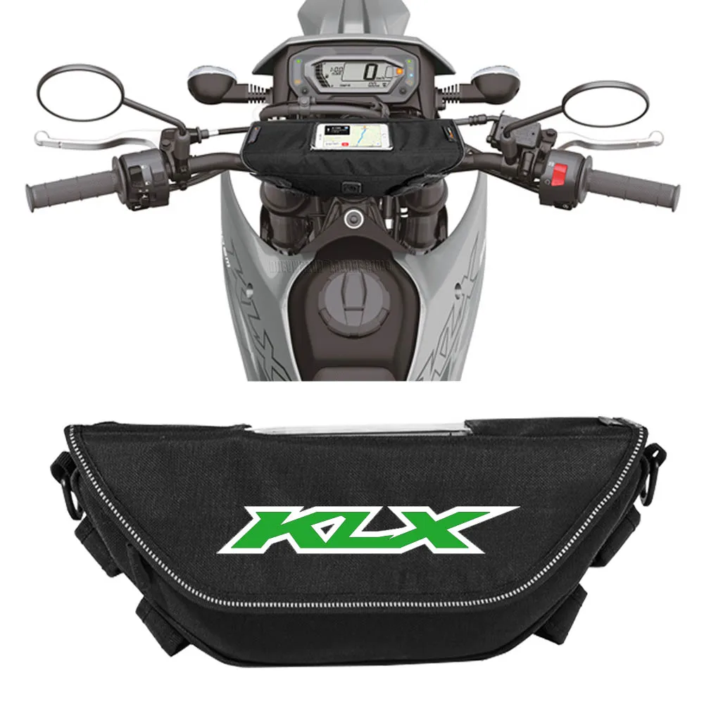 For KLX KX 110R 230 230sm 300 300SM 140R 230R 300R Waterproof motorcycle handlebar travel navigation bag