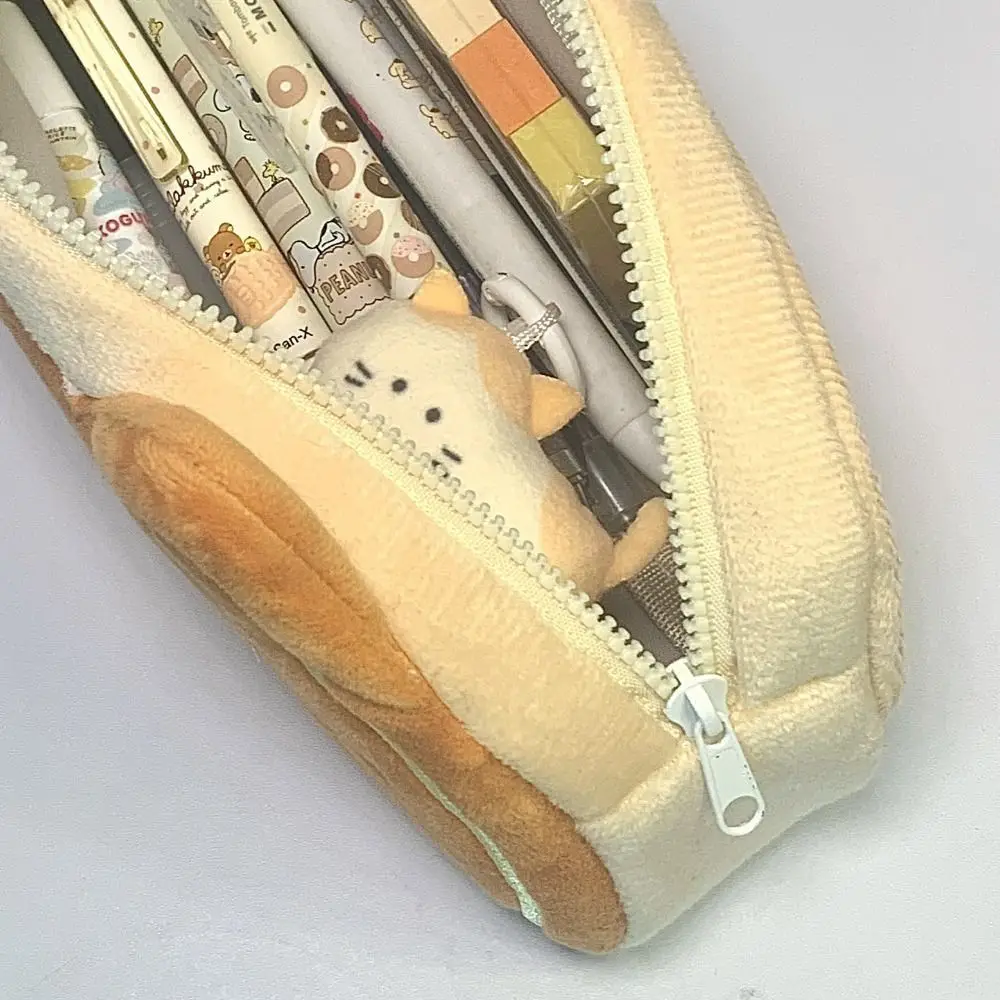 New Pencil Case Kawaii Star Little Cat Pen Bag Large Capacity Multifunctional Pencil Case Student Gift Canvas Pen Box