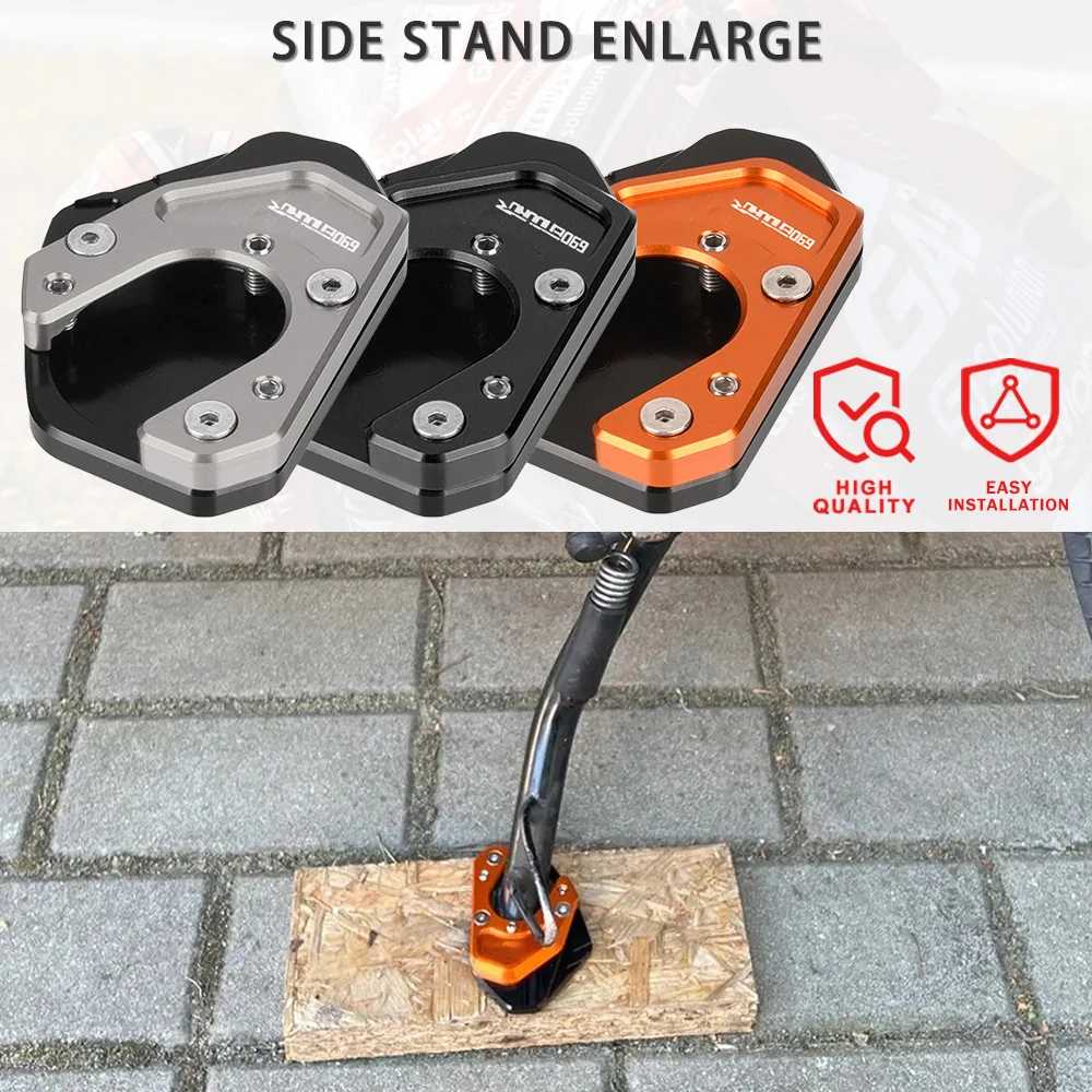 

FOR RC 125 200 250 390 690 Enduro SMC 950 990 Adventure R Motorcycle Side Stand Enlarger Plate Kickstand Enlarge Foot shelf