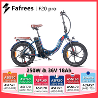 Fafrees F20 Pro Folding Electric Bicycle 250W 36V 18Ah Lithium Battery 20 inch MTB Mountain Bike Outdoor Fat Ebike for Adult