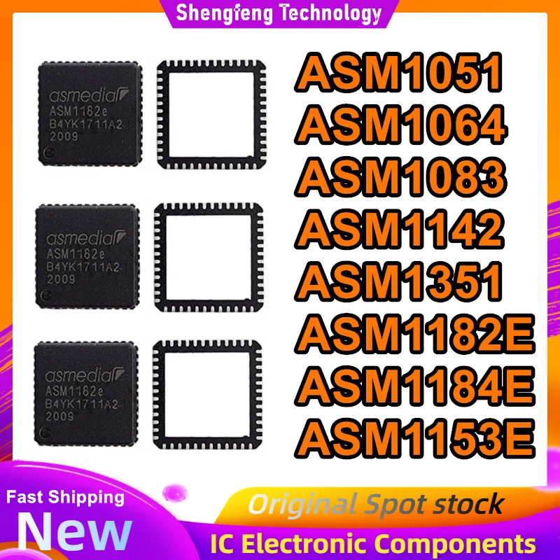 ASM1051 ASM1064 ASM1083 ASM1142 ASM1351 ASM1182E ASM1184E ASM1153E QFN48 IC Chip 100% Neue Original auf lager