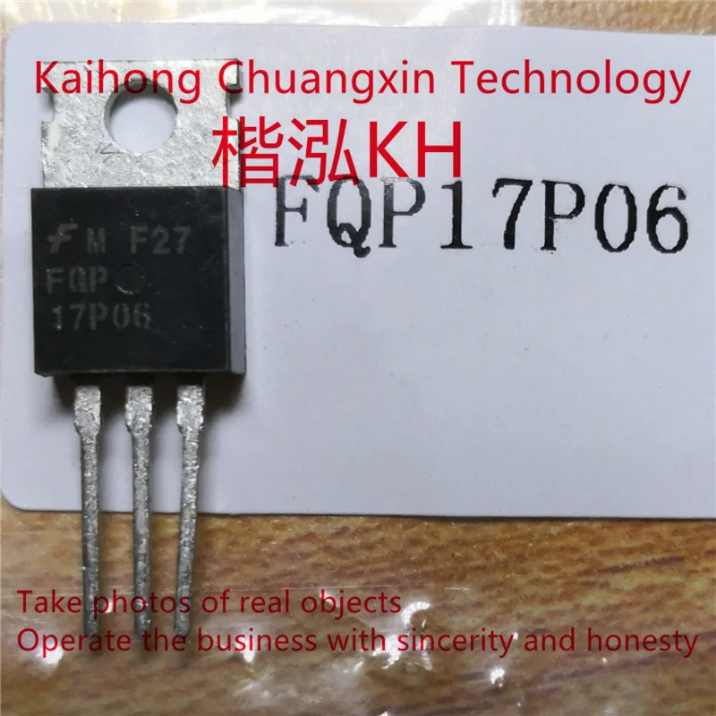 5 قطعة/الوحدة FQP17P06 60 فولت P-قناة MOSFET TO-220