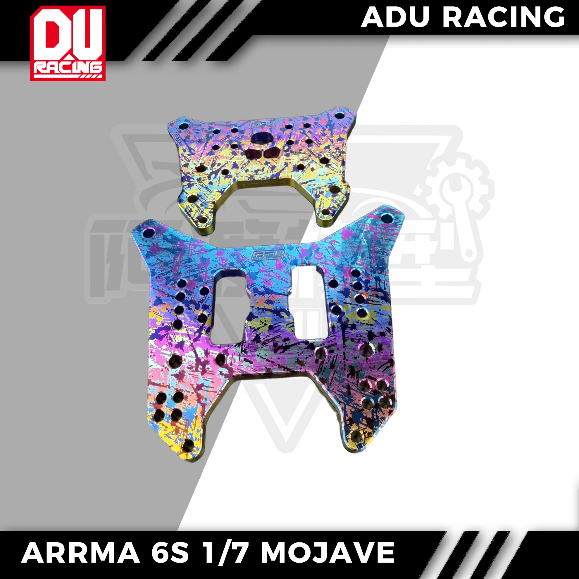 ADU Racing 5MM TC4 ti front and rear shock tower FOR ARRMA 6s 1/7 MOJAVE V2 V3 EXB MOJAVE