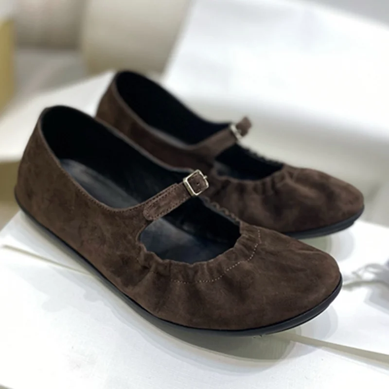 

Jenny&Dave Women Shoes Minimalist Genuine Leather Mary Jane Shoes Round Toe Woman Shoes,Shoes For Woman Elegant 2026 Flat Shoes
