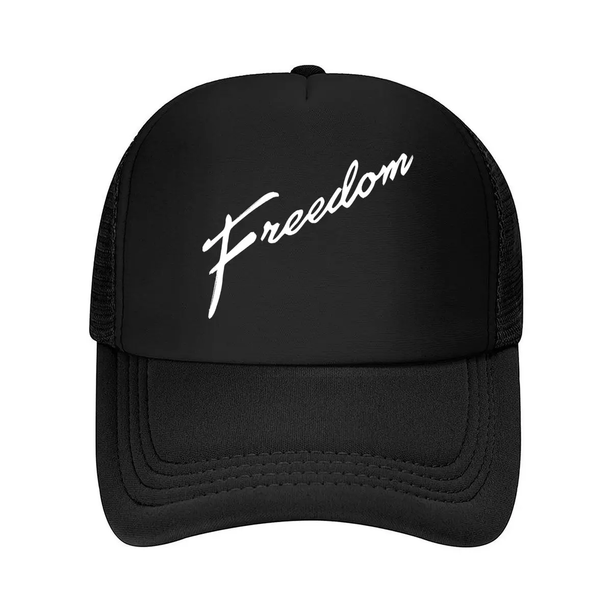 Freedom_ Vintage Style Baseball Cap, Breathable with Adjustable Snapback, Unisex Casual Hat, Hand Wa 2026 Mesh Baseball Cap