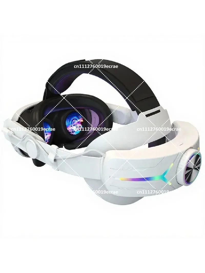 12000mAh Battery Pack Head Strap for Meta Quest 3s VR Headset, RGB Light, 25W Fast Charge Gaming Accessories