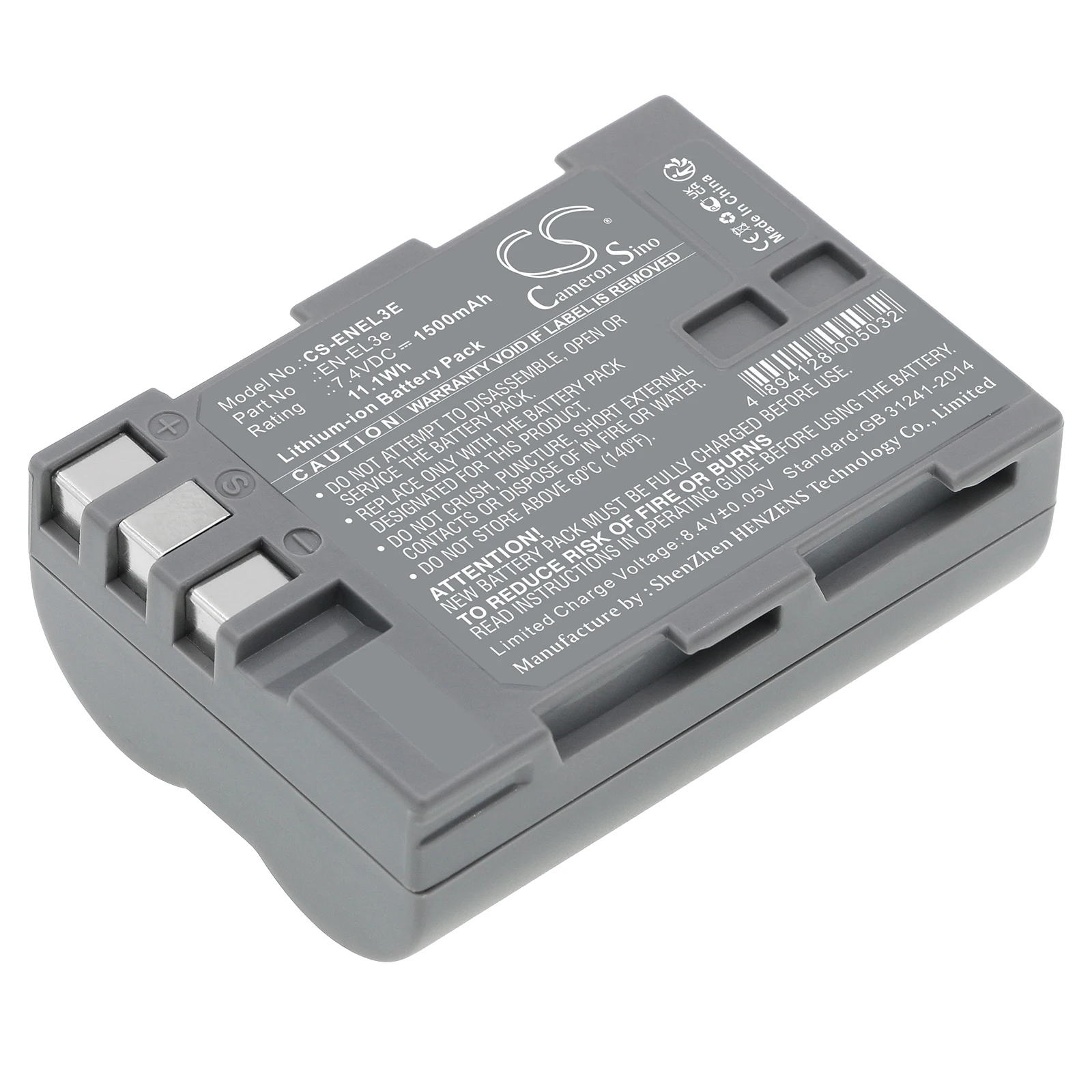 Li-ion Camera Battery for NIKON,7.4V, D100, D200, D50, D70, D70s, D80, D300S, D700, D90, D300