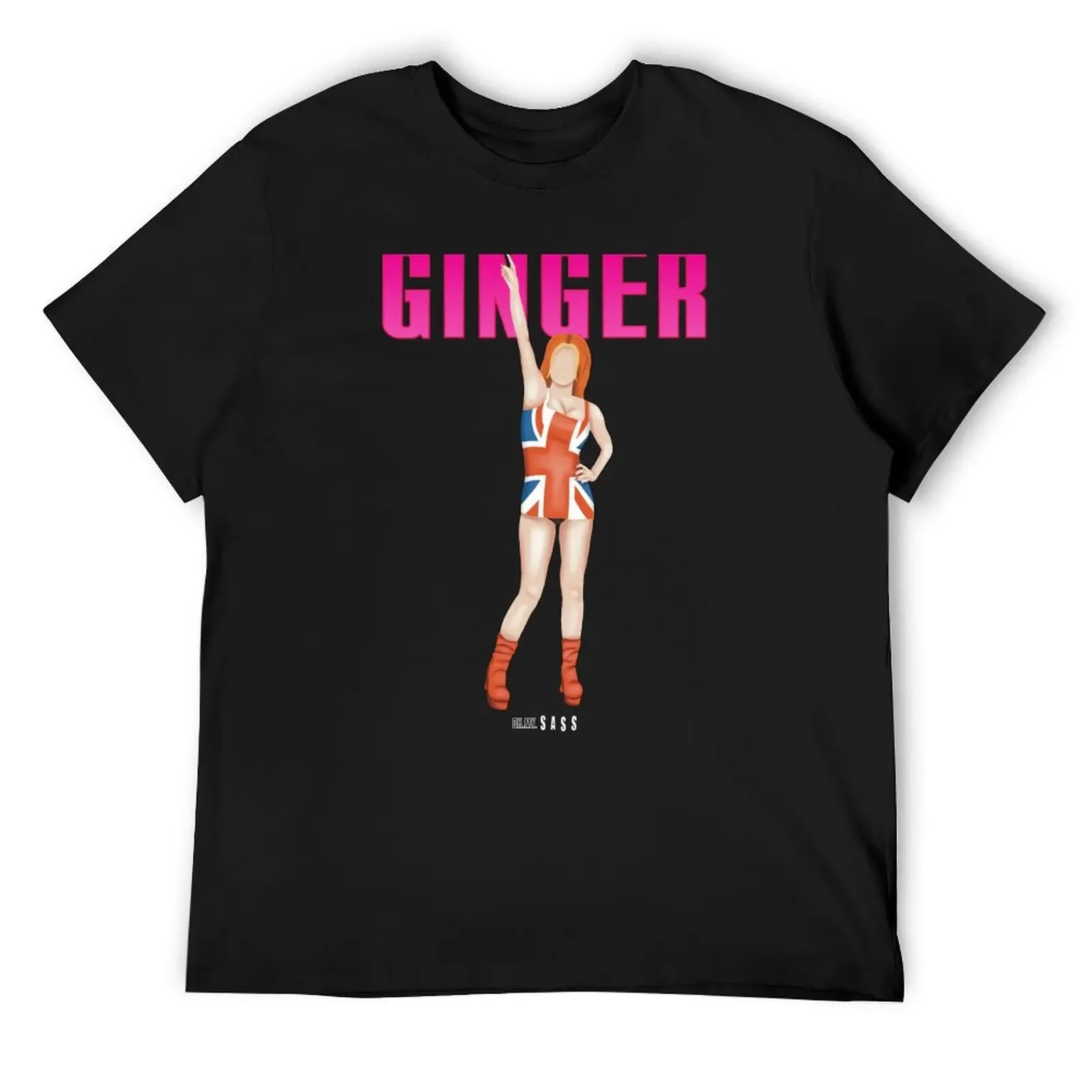 

Spice Girls - Ginger Spice - Geri Halliwell Horner T-Shirt graphic tee shirt summer tops men t shirt