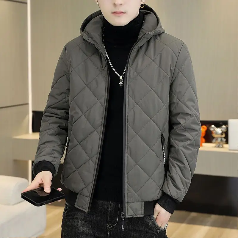 Fashion Parkas Male Thick Winter Overcoat Men's Casual Jacket Hat Warm Windbreaker 2024 Classic Windproof Business Hombre Q730