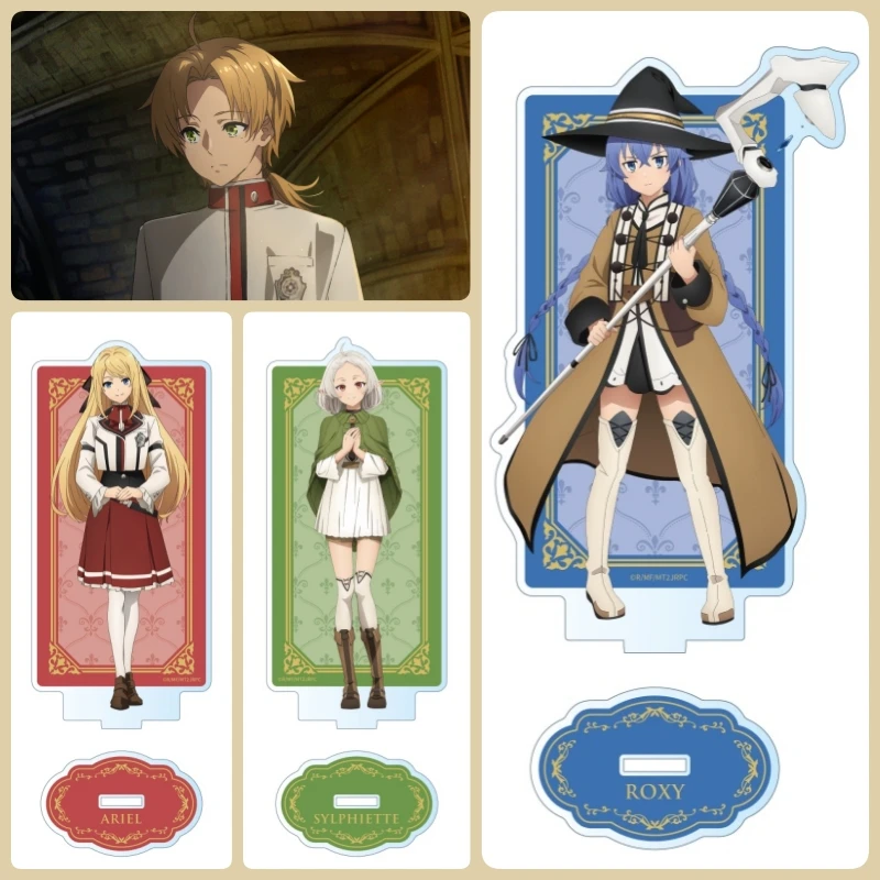 

New Anime Mushoku Tensei: Jobless Reincarnation Cosplay Acrylic Stand Ornaments Roxy Figure Stand Halloween Gifts 15cm