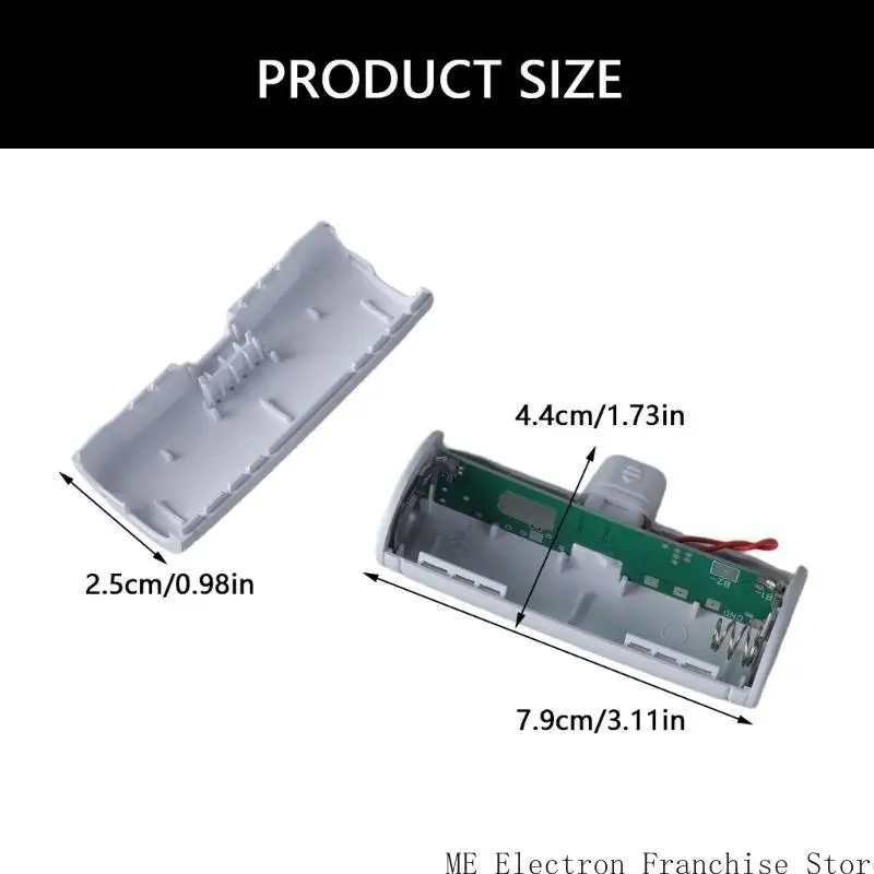 T5EA DIY 18650 PowerBank Shell لـ 1x18650Battery الخارجي نوع C/8Pin