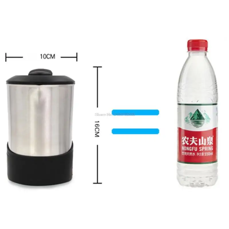 0.6L Travel Abroad Electric Kettle Stainless Steel 110V-220V European Portable Mini Travel Electric Cup