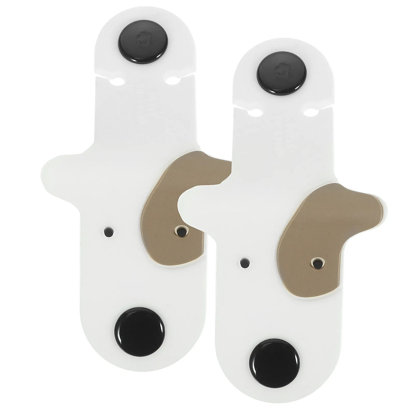 2Pcs Yellow Dog Cartoon Cable Organizer Rubber Winder Earphones Manager USB Cord Holder Creative Animal Design Cable Manager