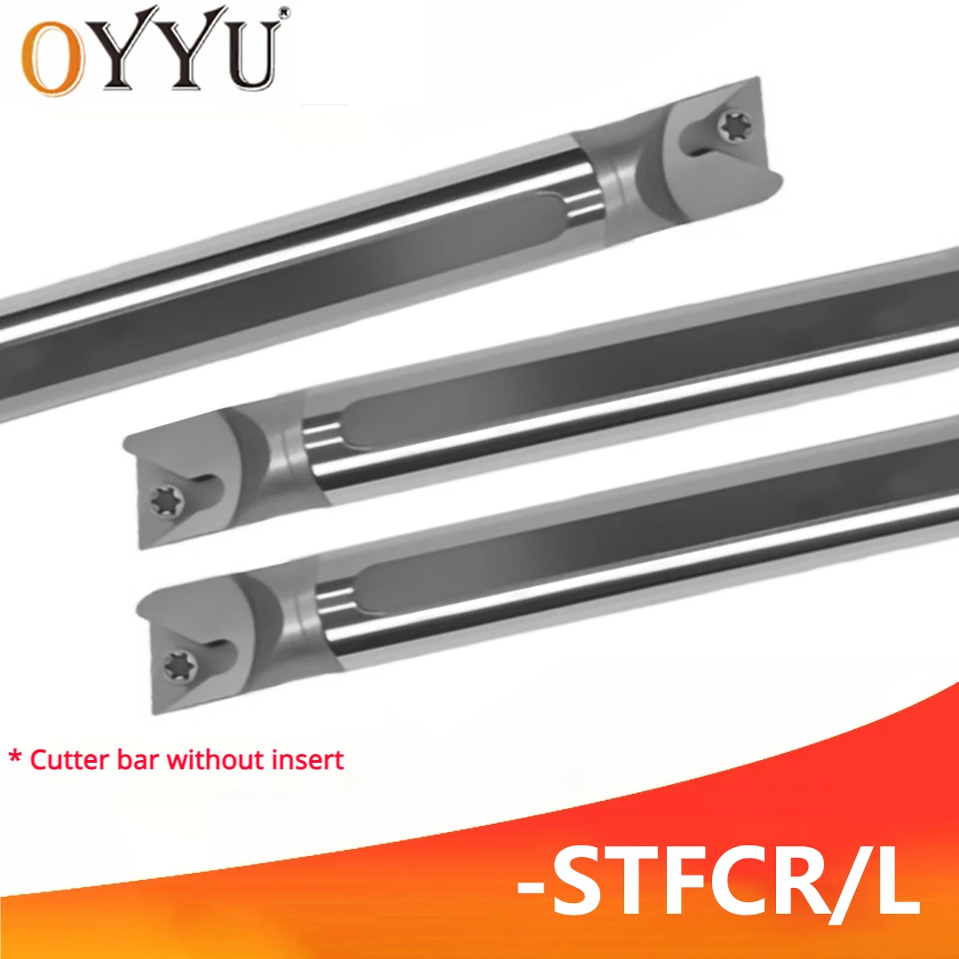 

OYYU STFCR STFCL Tungsten Steel Internal Tools Holder Boring Bar C08K C10K C12M C14N C16Q C18R C20R C25S STFCR09 STFCR11 STFCR16