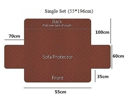 Easy-Going Reversible Couch Cover Sofa Cover for Dogs Water Resistant Furniture Protector Cover with Elastic Straps for Pet Cat