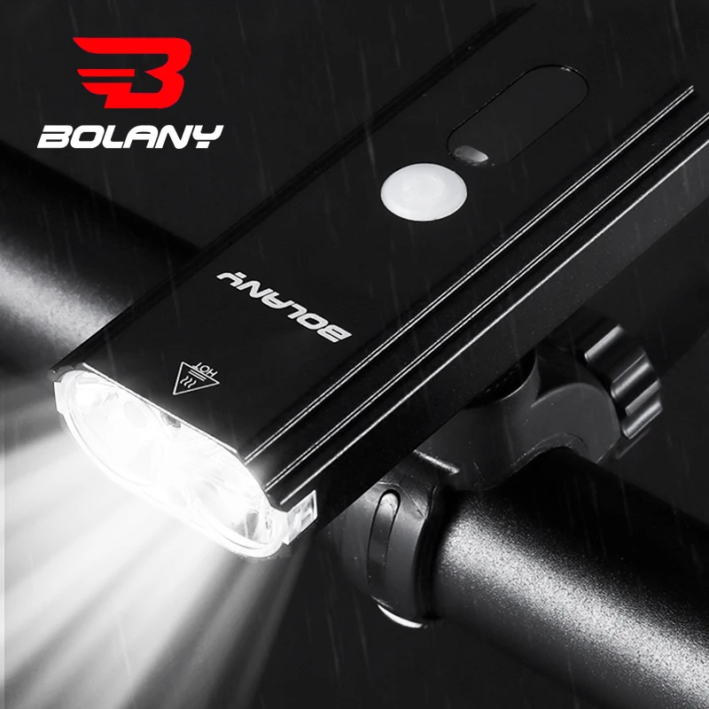 BOLANY 600LM Bike Light 3000mAH Flashlight High-Low Beam Bicycle Front Light USB Charge Waterproof MTB Road Cycling Headlight