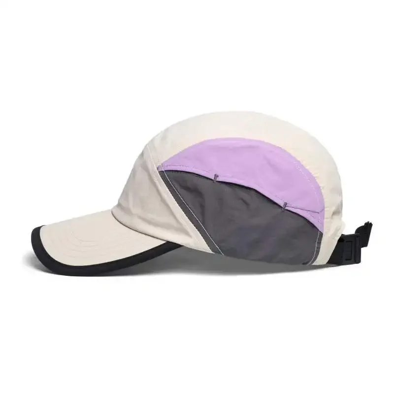 Simple Geometric Multi - Color Contrast Patch Design Quick - Drying Adjustable Baseball Cap for Outdoor Travel