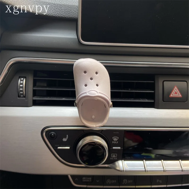 xgnvpy Car Air Conditioning Outlet Decoration Mini Crocs Shoes Aroma Car Perfume Spiced Stone Interior Accessories