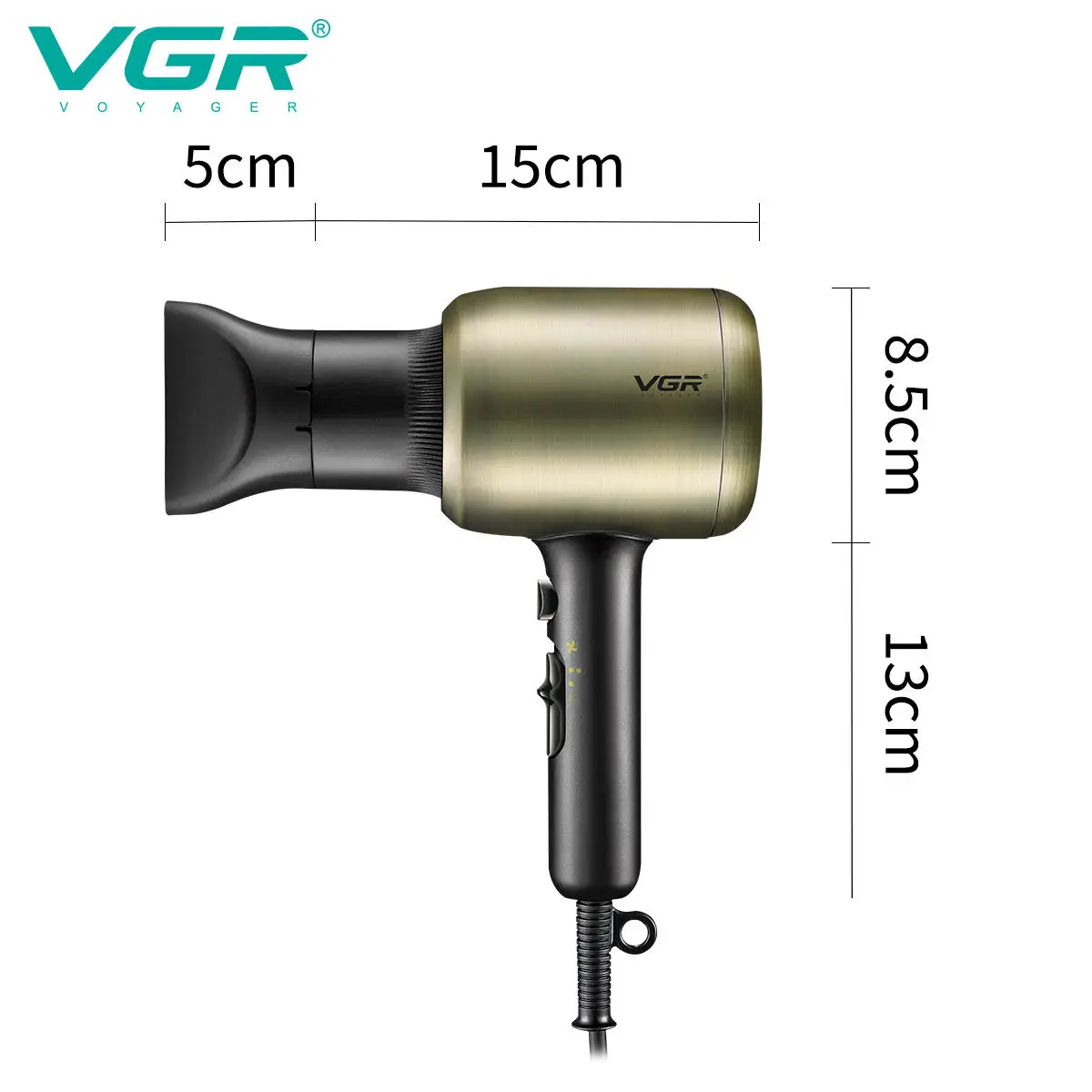 VGR New Design 1800-2200W Powerful Electric High Speed Salon Professional Hair Dryer