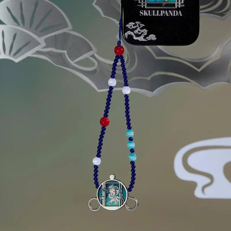 POP MART SKULLPANDA ミラージュシリーズ スマホストラップ ブラインドボックス ミステリーボックス ゲスバッグ おもちゃ 人形 かわいいアニメフィギュア デスクトップオーナメント