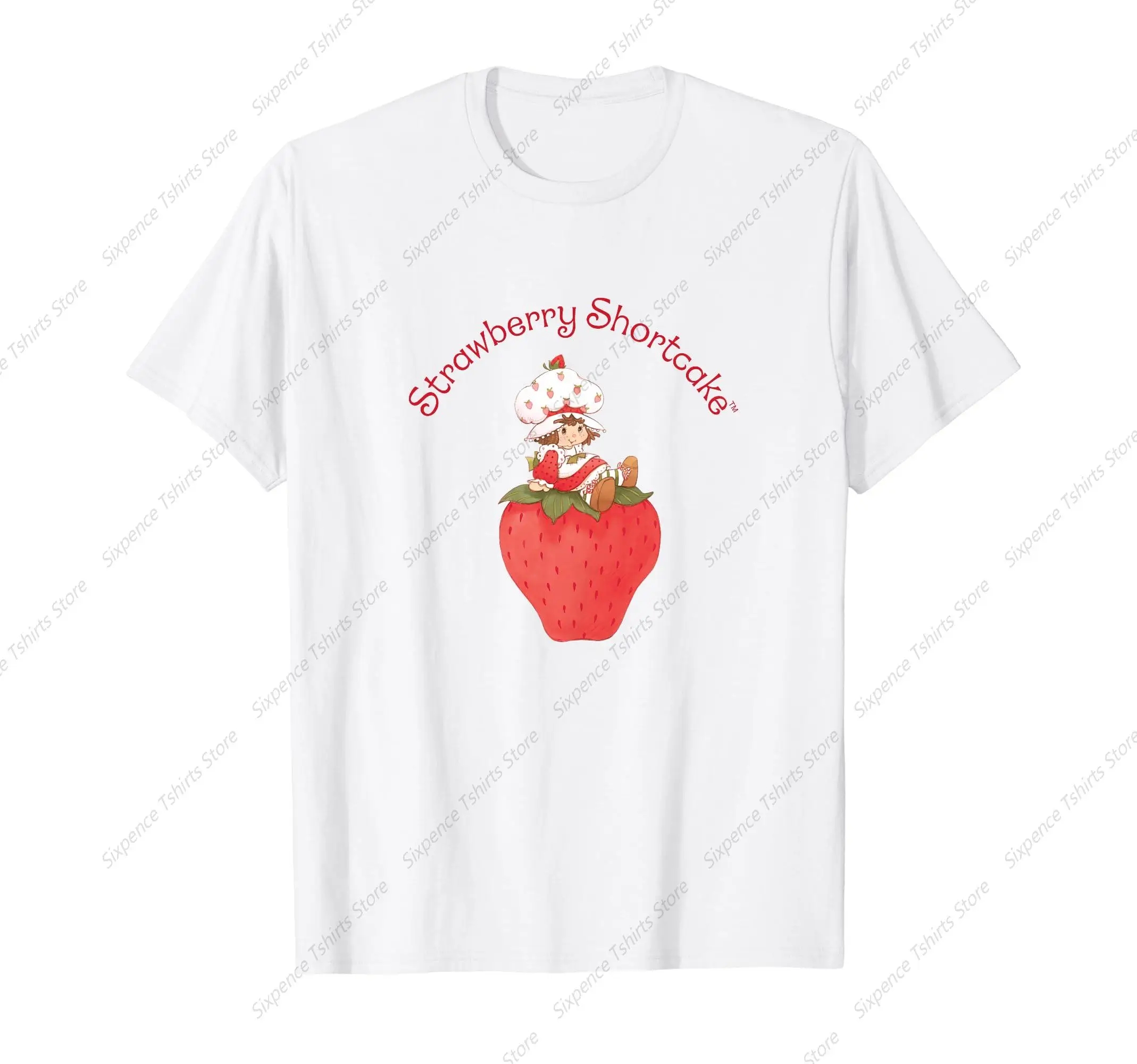 Berry Cute Vintage Strawberry Logo Men‘s T-Shirt Soft Comfortable Easy to Wear Simple Practical not Easy to Shrink Durable