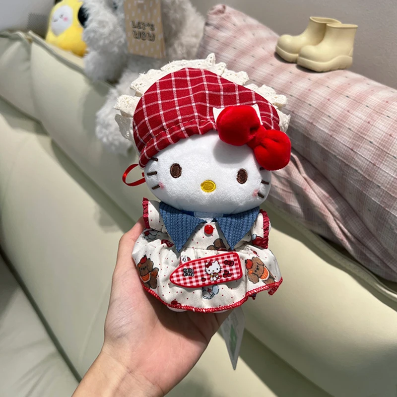 

Sanrio Hello Kitty плюшевый брелок милый мультяшный плюшевый подвесной кулон брелок для рюкзака сумка подарки на день рождения и праздник для девочек