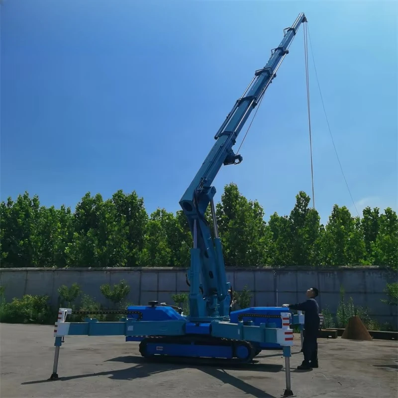 Spider Crane Mini Compact Hydraulic Lifting Machine Electric Remote Control Construction Equipment