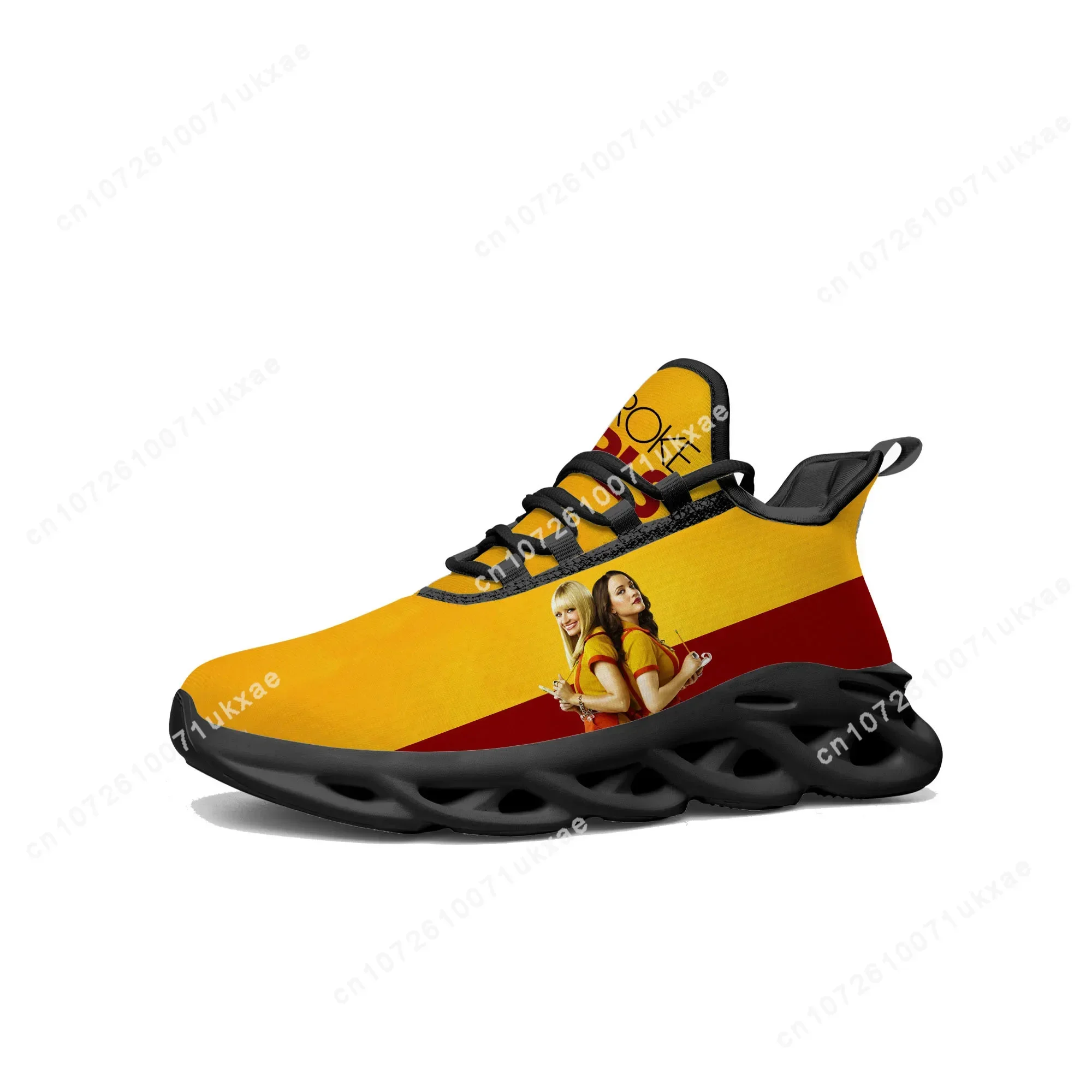 2 Broke Girls Flats Sneakers Mens Womens Sports Running Shoes High Quality Sneaker Lace Up Mesh Footwear custom made Shoe