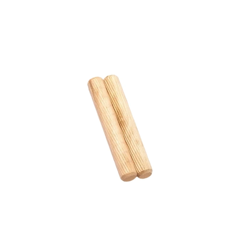 100Pcs Round Fluted Craft Dowel Pin Rod Set Furniture Fitting Wooden Dowel