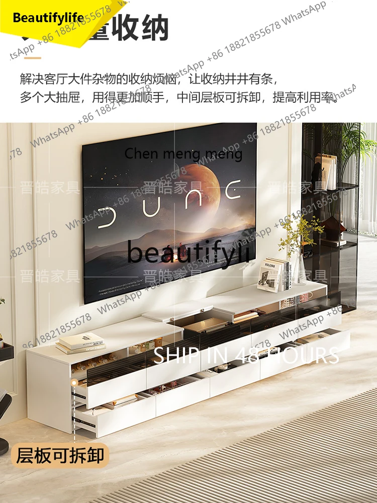 

2003 Laser TV Special Cabinet Modern Simple Tall Floor-standing Living Room Projector Telescopic Stand