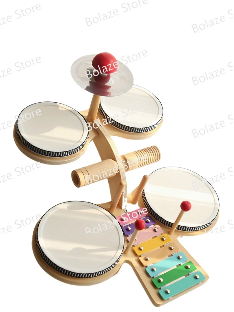 Drums for Children's Toys, Percussion Instruments for Infants and Young Children, Hand Clapping Drums and Playing Qin